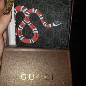 GG Gucci Mens Leather Wallet